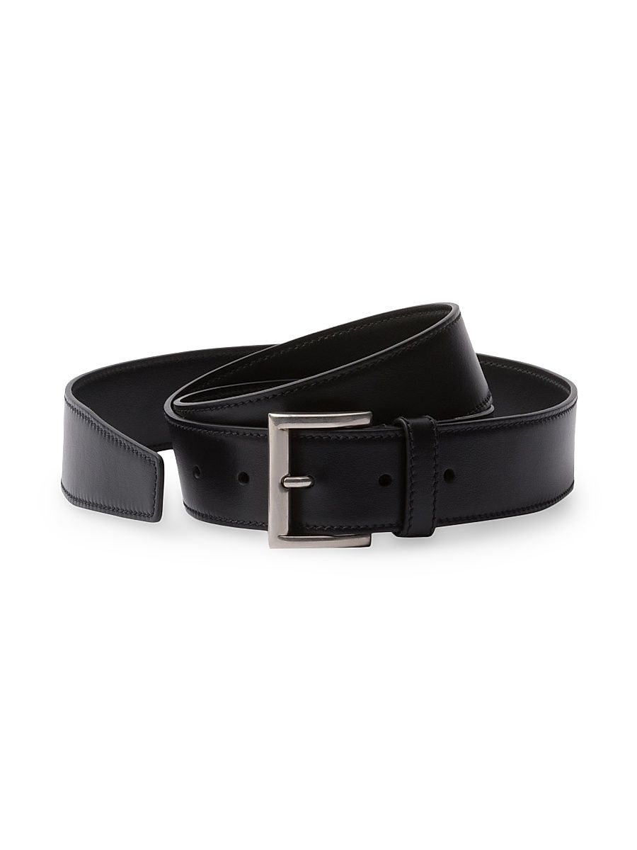 Women's Leather Belt - Black - Size 34