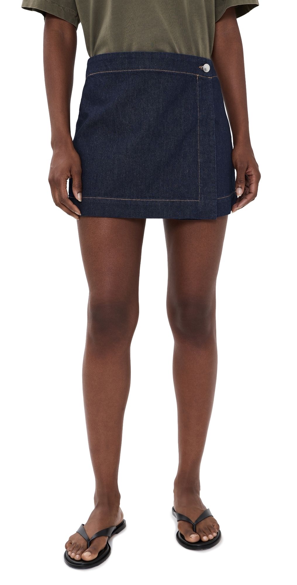 Madewell Wrap Mini Skort Rinse Wash 23