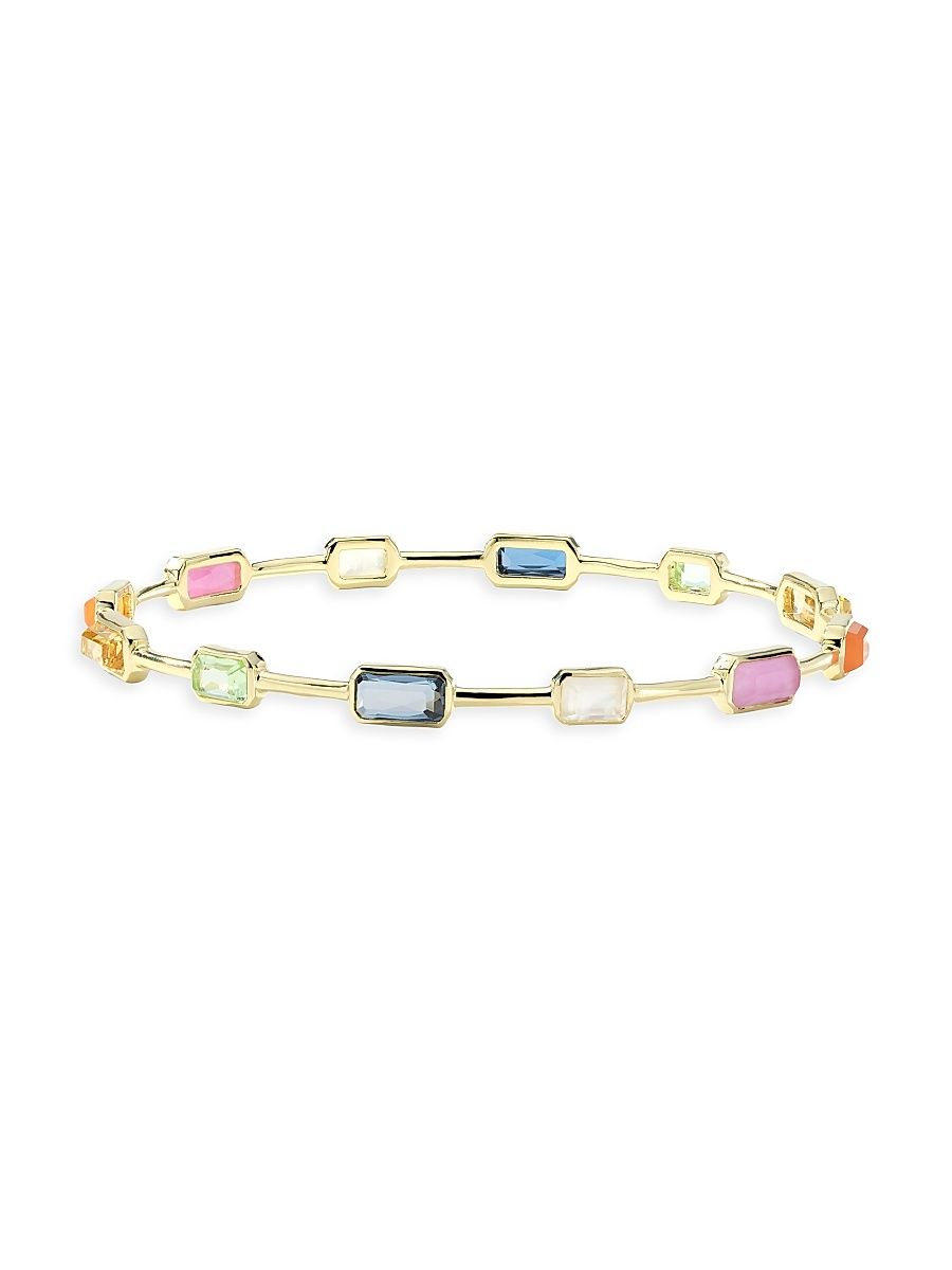 Women's Rock Candy Gelato Summer Rainbow 18K Yellow Gold & Multi-Stone Bangle - Summer Rainbow