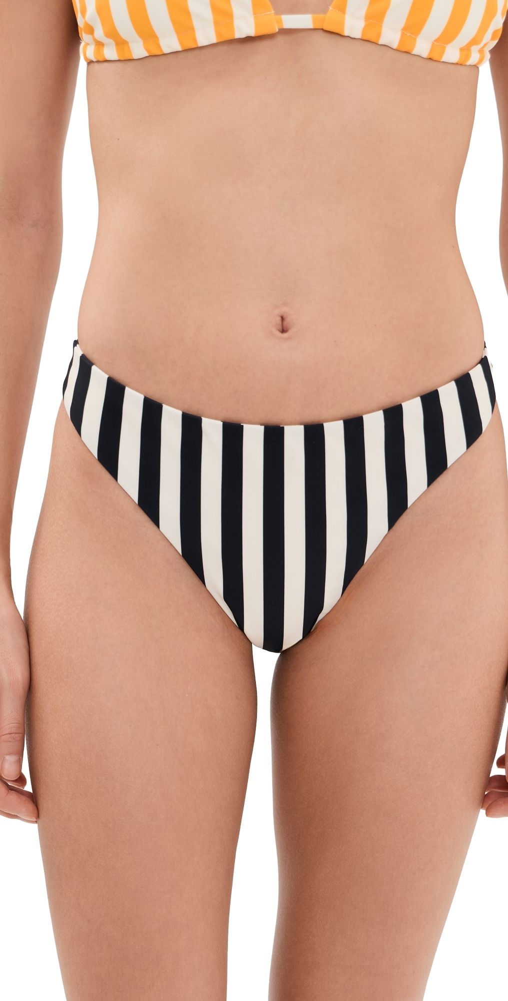SIMONMILLER Bwai Bikini Bottoms Black/White Stripe XL
