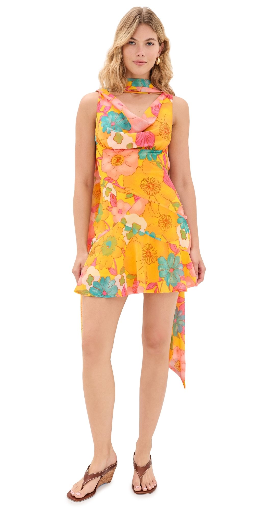 Never Fully Dressed Sophie Floral Mini Dress Multi 16