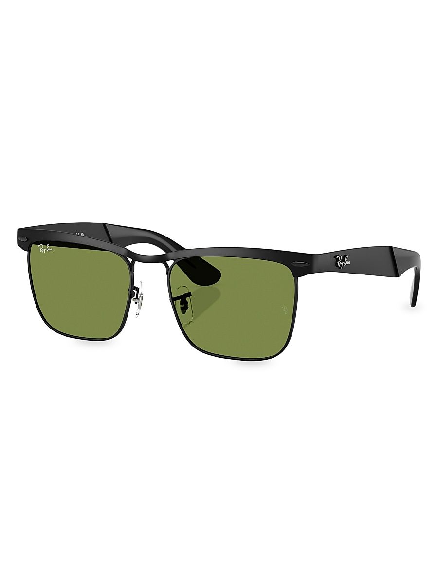 Men's RB3875 Wayfarer Deluxe 56MM Square Sunglasses - Matte Black