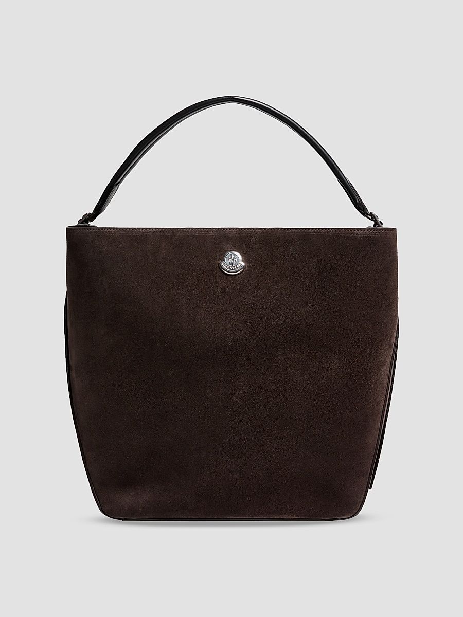Women's Carlo Crossbody Bag in Suede - Dark Brown