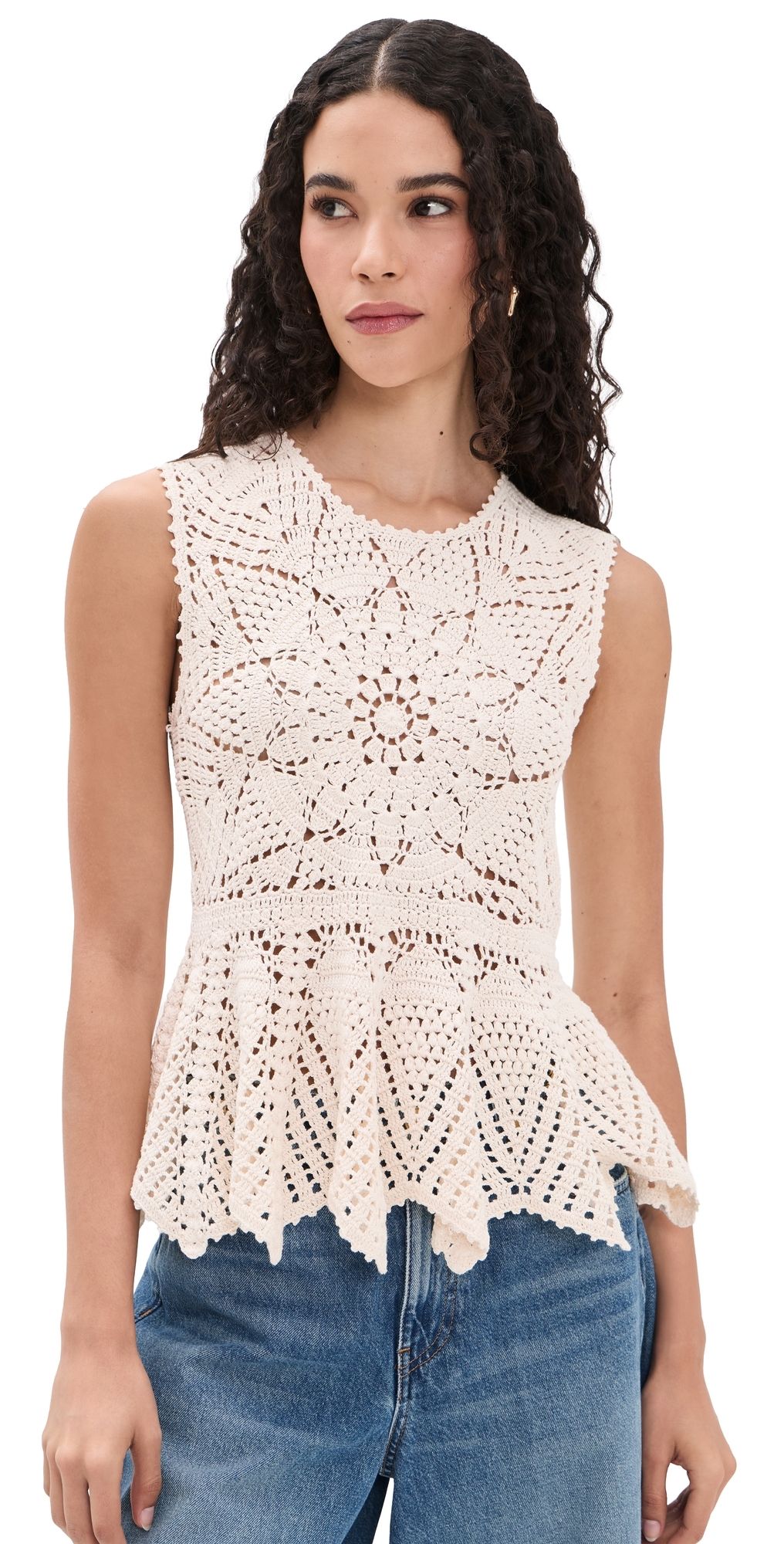 Ulla Johnson Cora Crochet Top Cowrie S