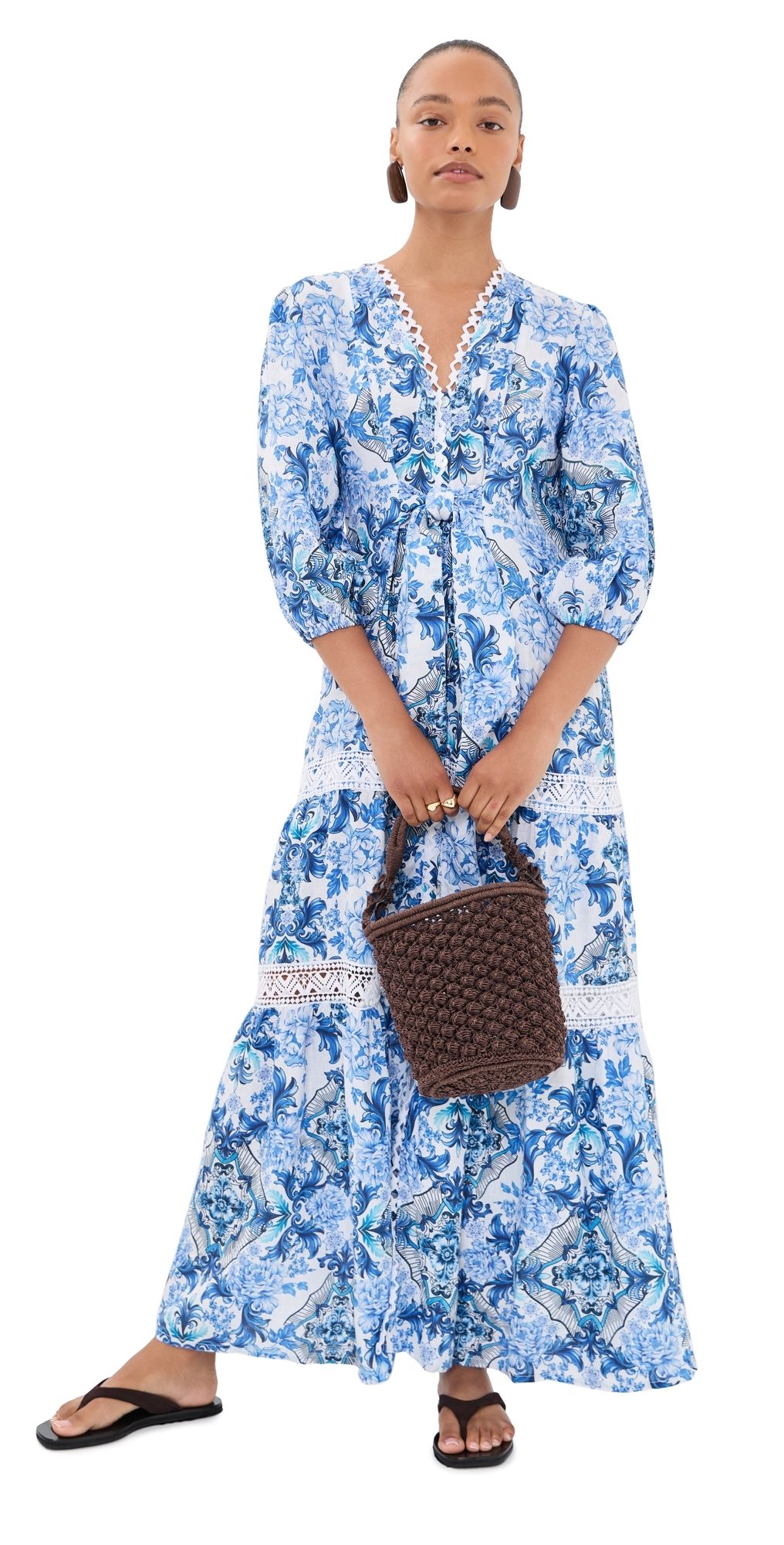 Temptation Positano Sacher Dress Peonia Blue L