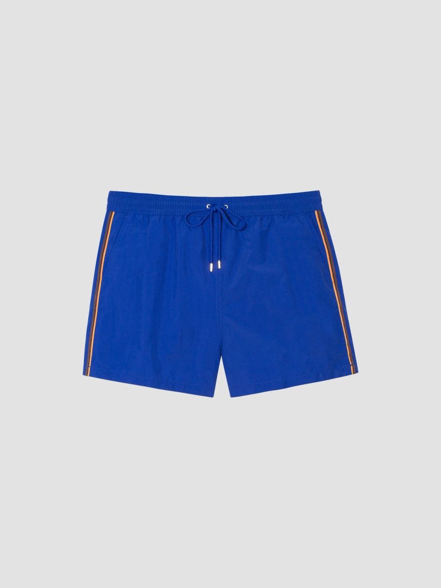 Paul Smith Men's Striped Swim Shorts - Navy - Size XL