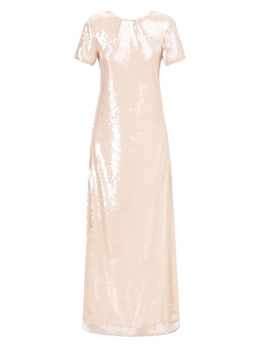 Women's Safi Sequined Short-Sleeve Maxi Dress - Moon - Size Medium