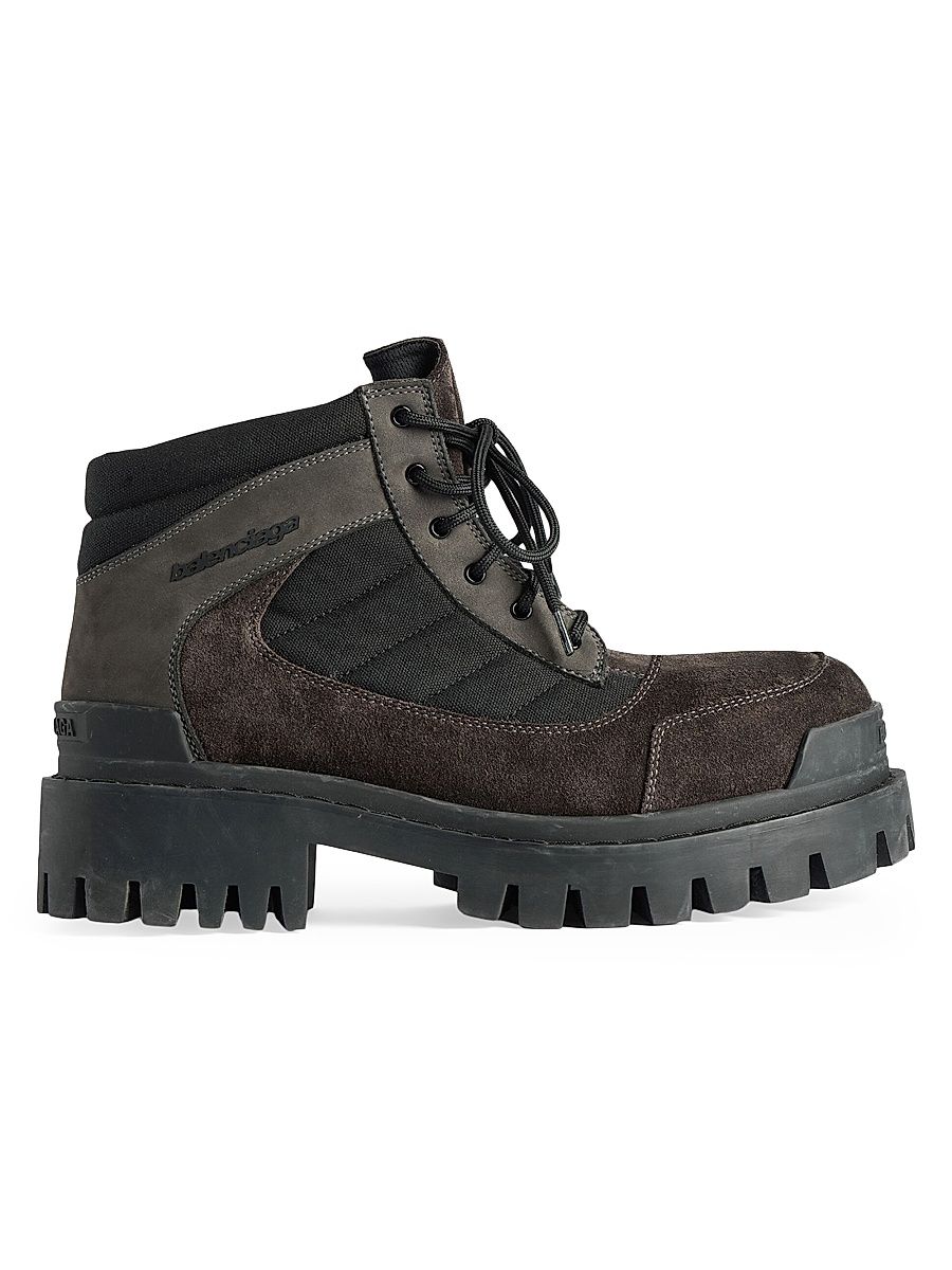 Men's Combat Strike Low Boots - Brown Black - Size 8