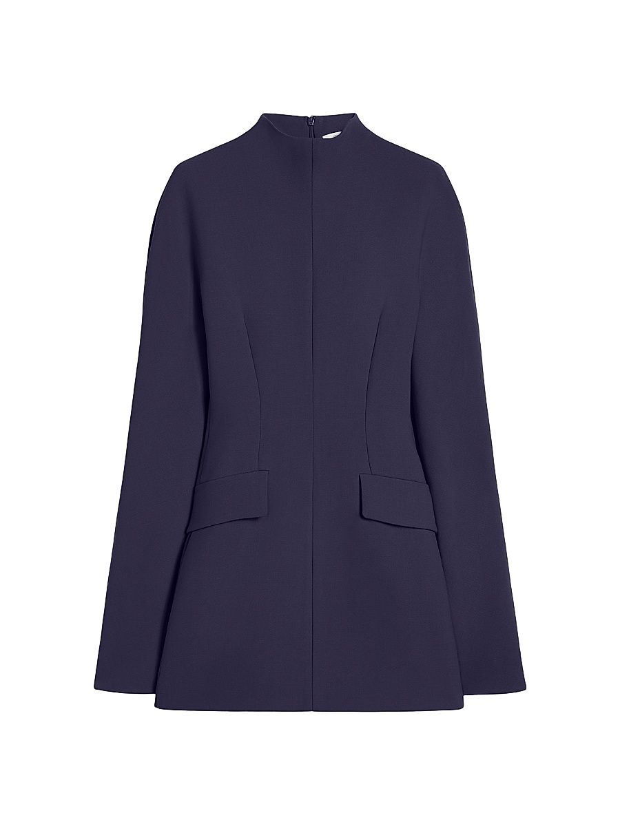 Women's Short Contoured Gabardine Dress - Midnight Blue - Size 14