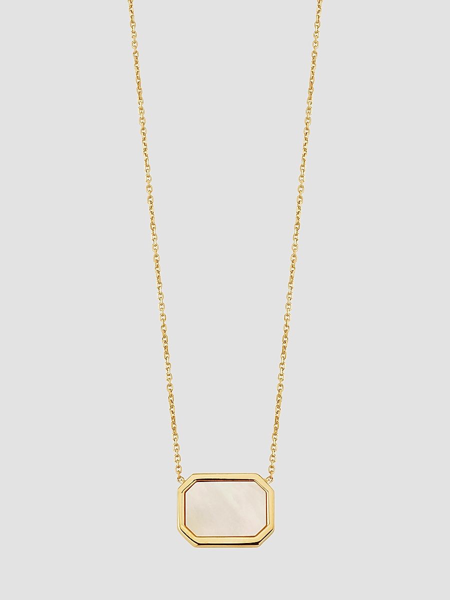 Women's Horizons Pendant Necklace in 14K Yellow Gold - Gold - Size 17