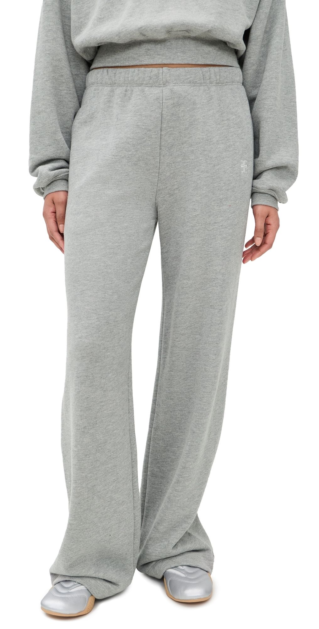 Éterne Oversized Wide Leg Sweatpants Heather Grey S