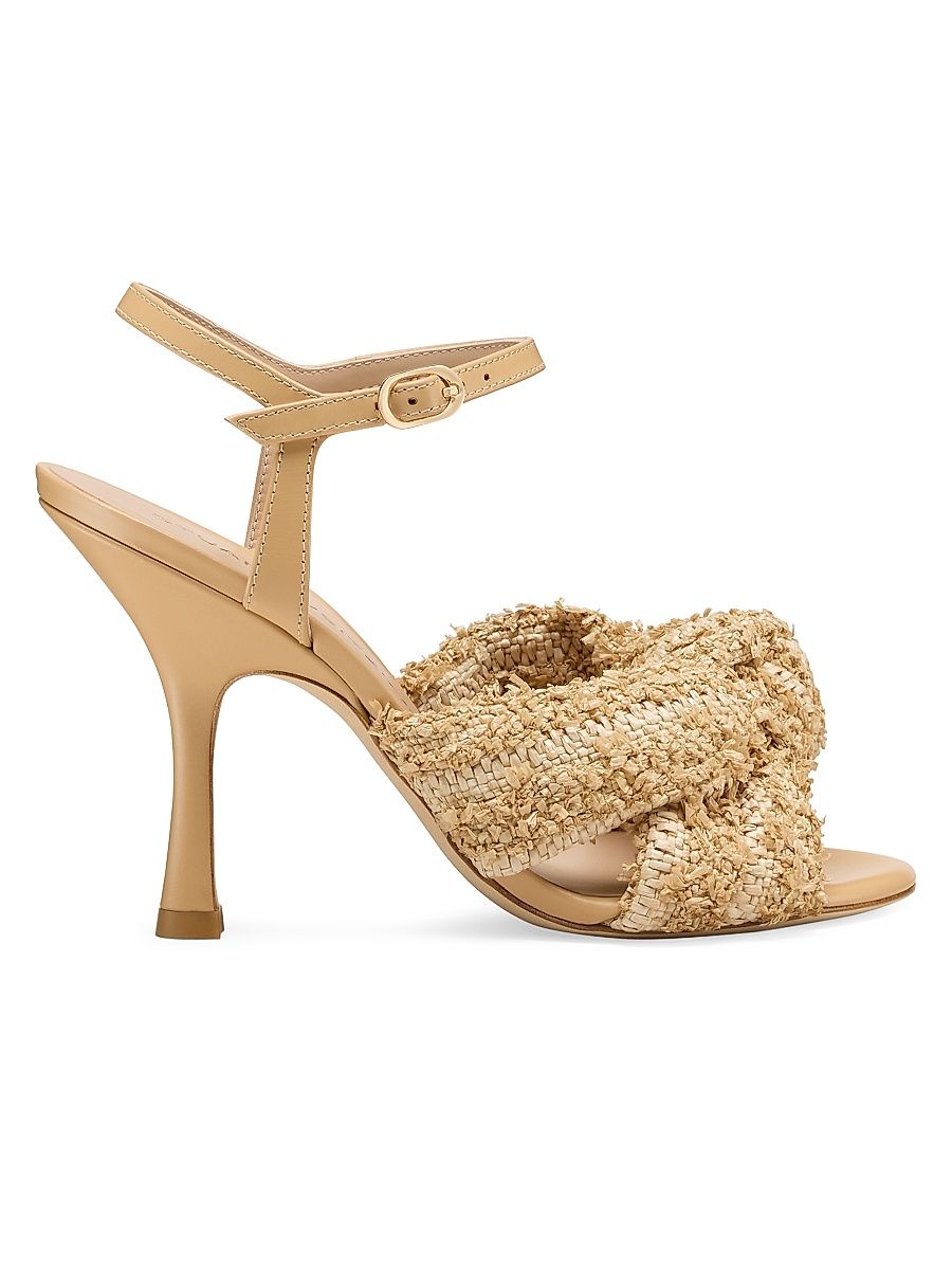 Women's Soplaya 100MM Knotted Sandals - Natural - Size 9.5