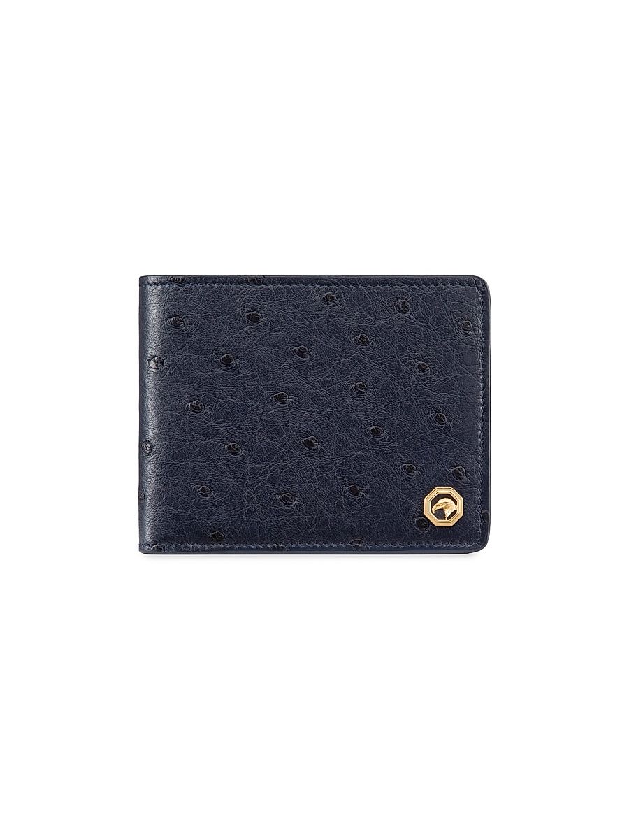 Men's Elegant Bifold Wallet - Dark Blue
