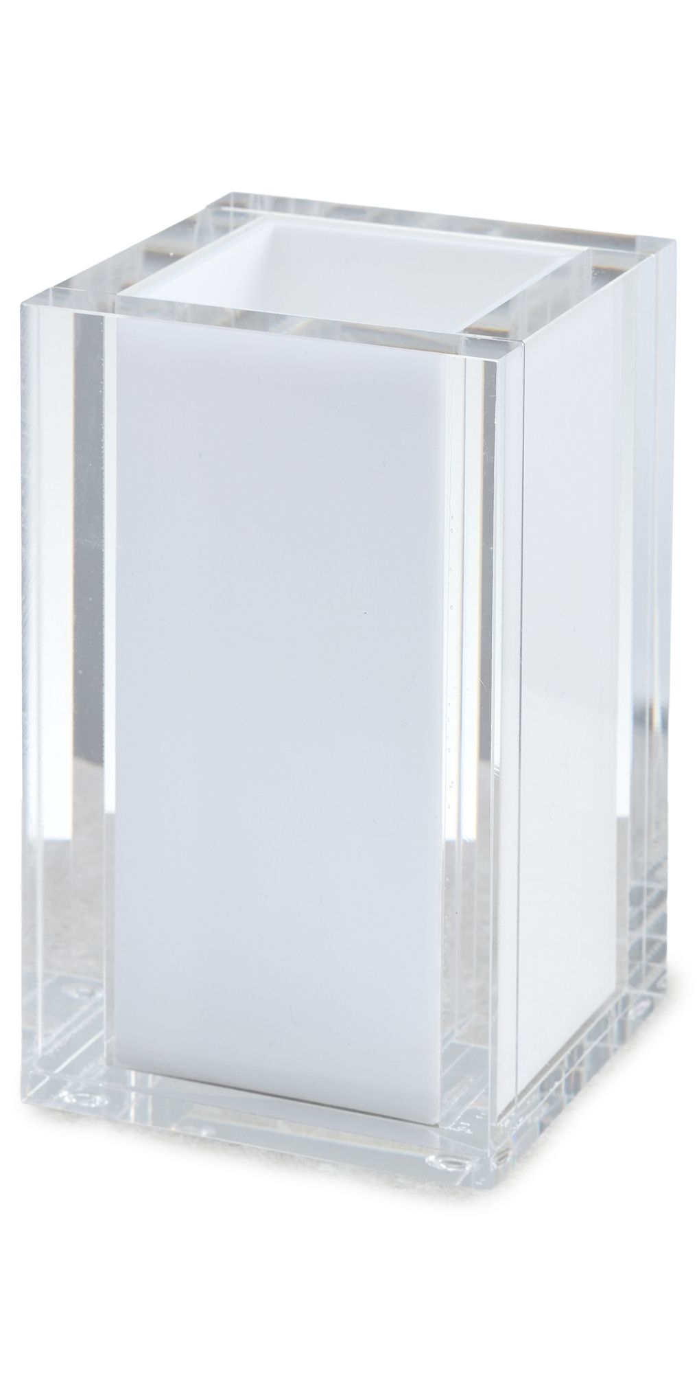 Tizo Design Lucite Toothbrush Holder with White Insert White One Size