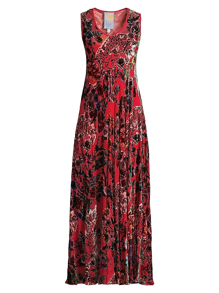 Women's Bias Bobcat Forest Sleeveless Dress - Bobcat Forest - Size Small