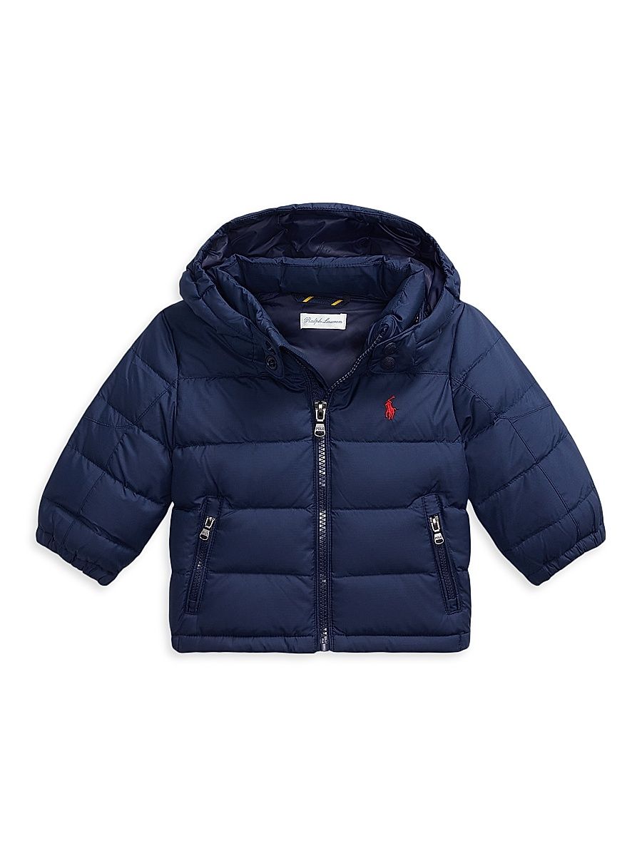 Baby Boy's Nylon Down Jacket - Newport Navy - Size 9 Months