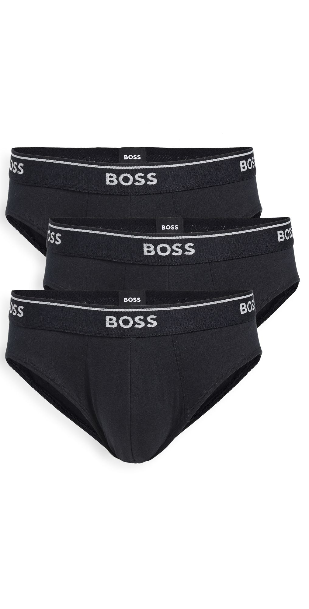 BOSS Classic Cotton Briefs 3 Pack Black L