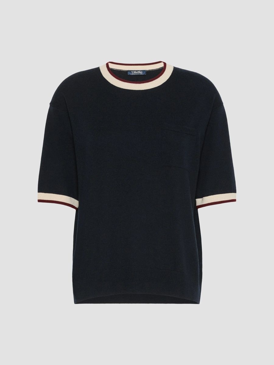 Max Mara Women's Wool Yarn Pocket Sweater - Ultramarine - Size XL