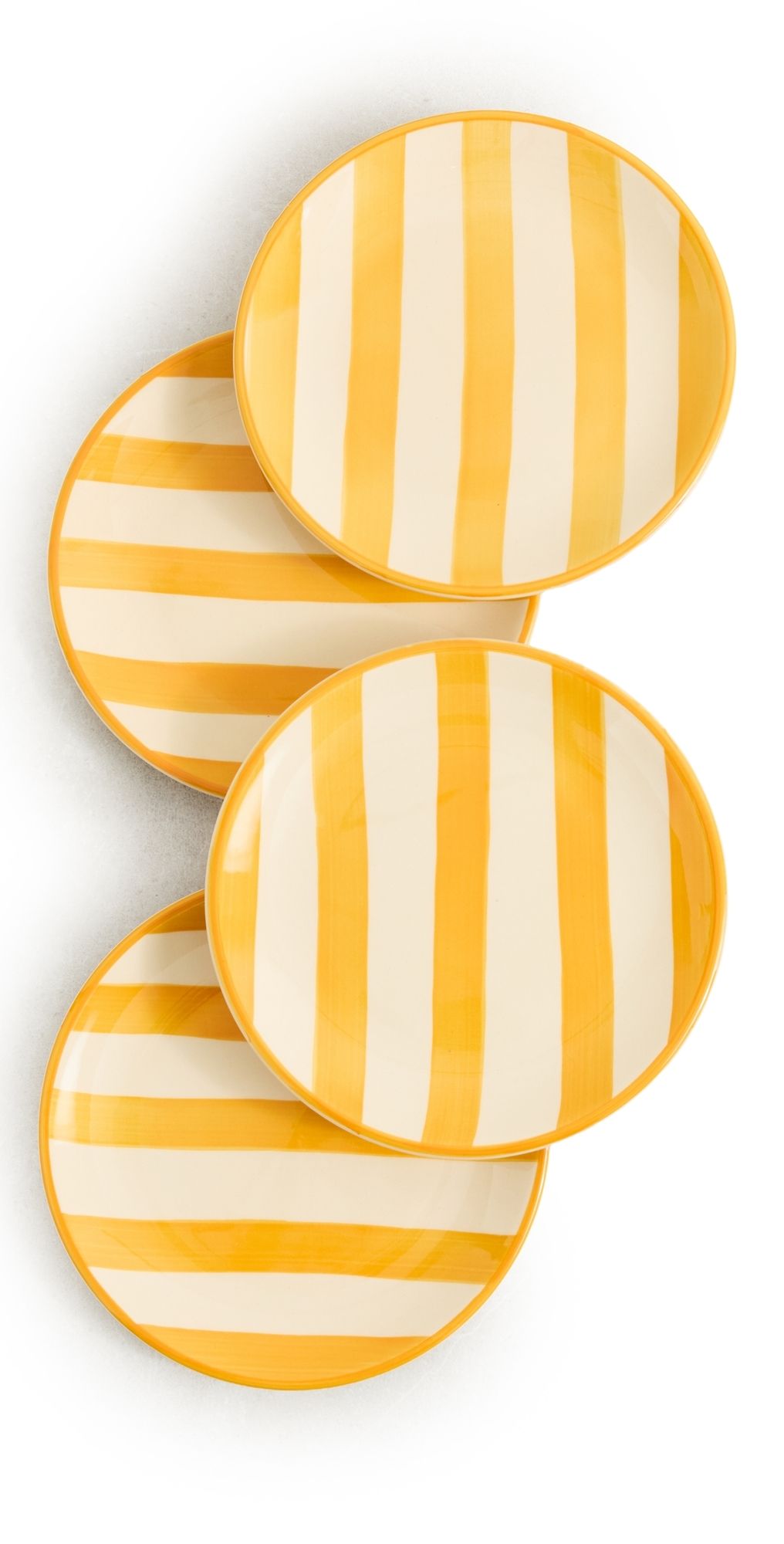 Zafferano Dessert Plate Set of 4 Yellow One Size