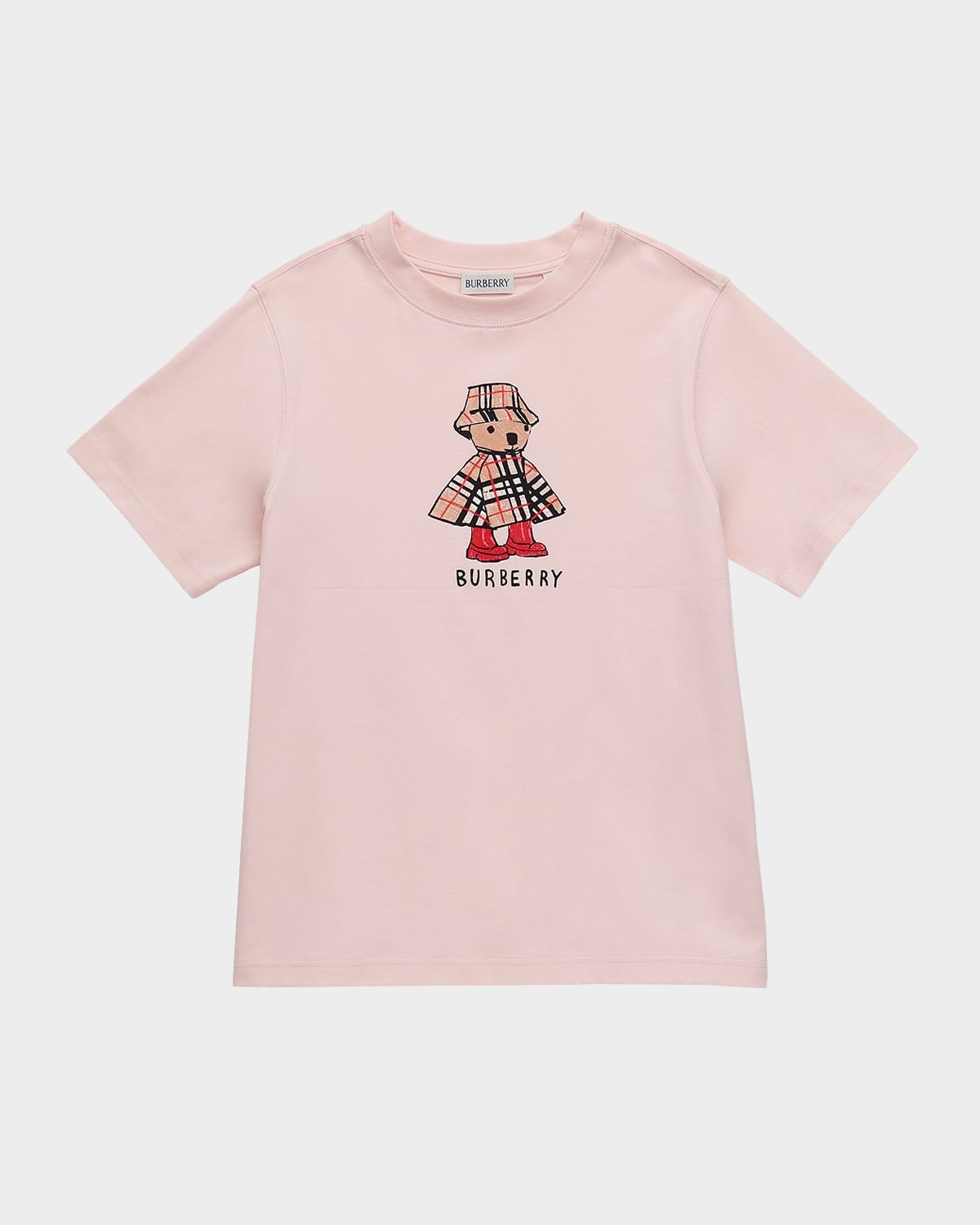Girl & apos;s Rainy Day Bear Cotton T-Shirt, Size 3-14