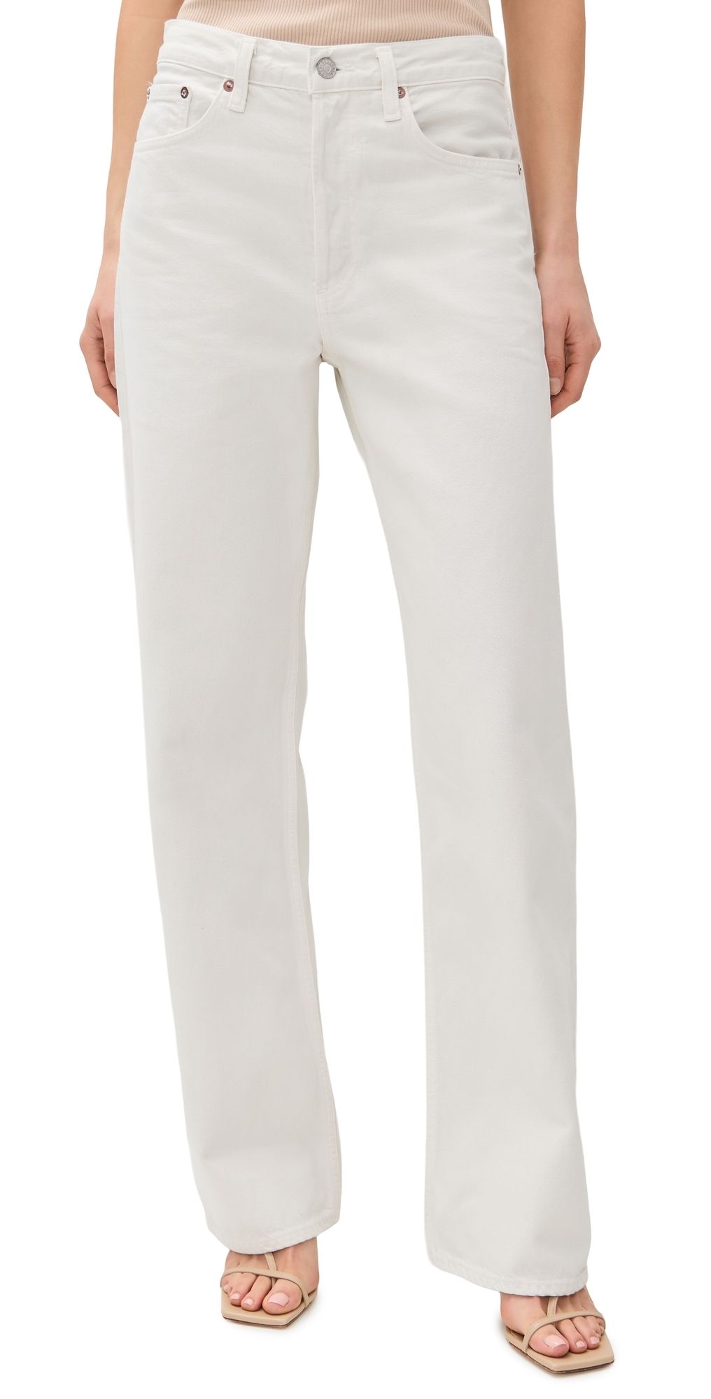 AGOLDE Arc Jeans Chalk White 33