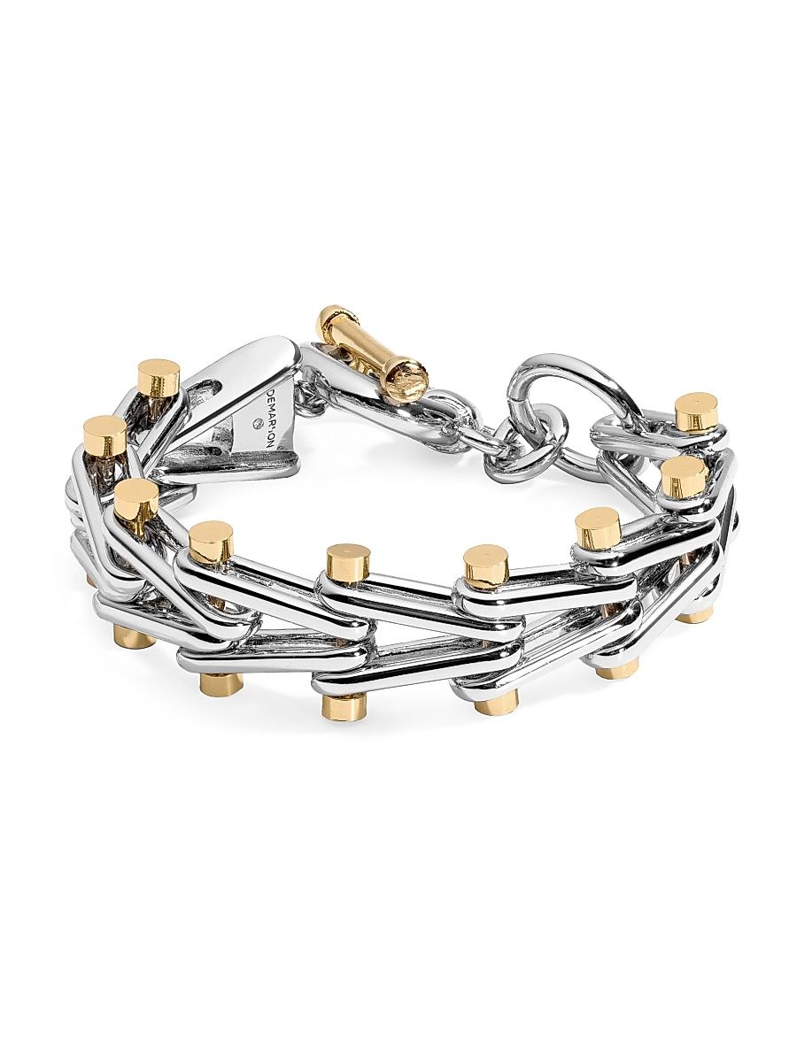 Women's Lexington Two-Tone Ladder Bracelet - Silver Gold