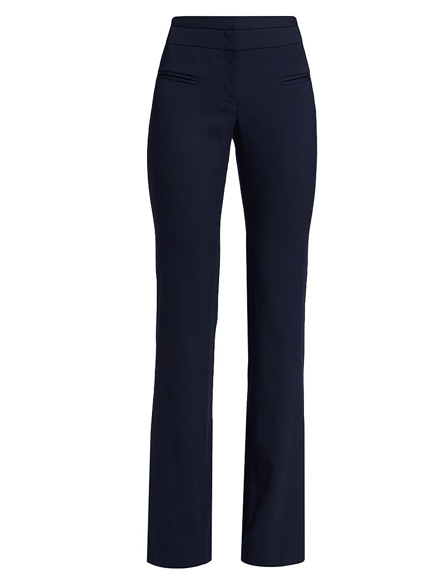 Women's Serge High-Waisted Pants - Berry Blue - Size 4