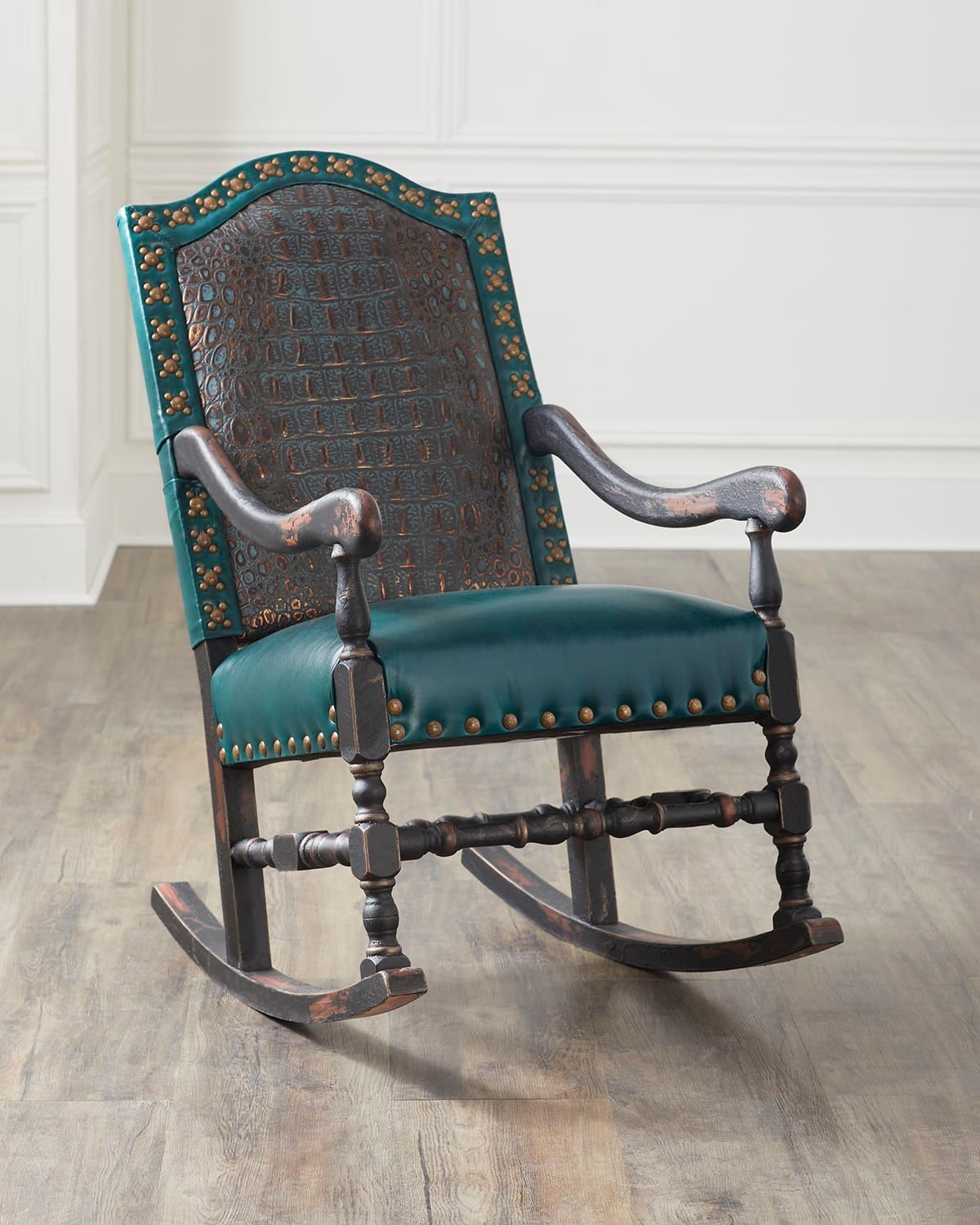 St. Vincent Leather Rocking Chair