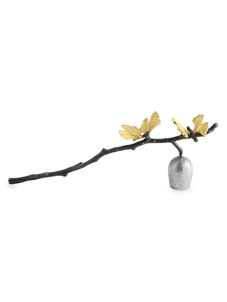 Butterfly Ginkgo Candle Snuffer - Silver