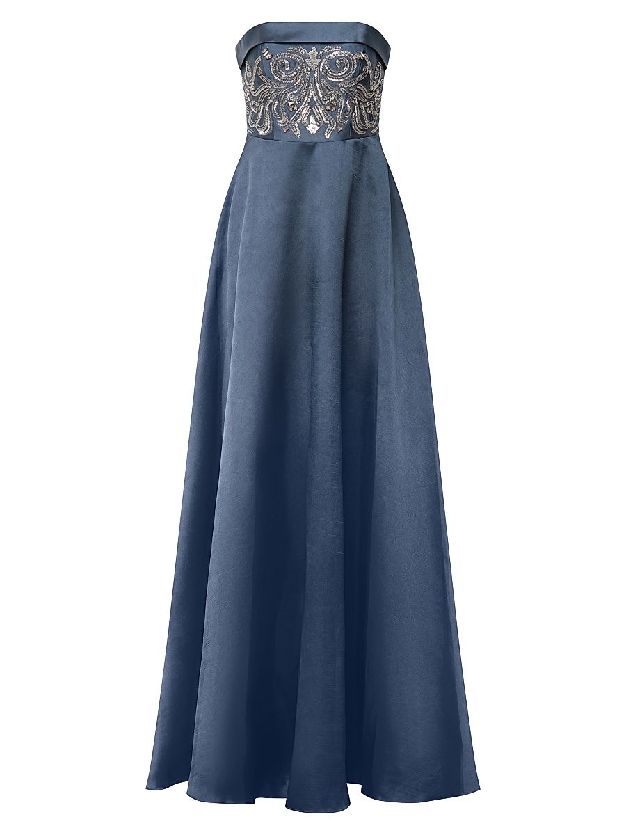 Women's Paloma Mikado A-Line Gown - Odyssey Grey - Size 16