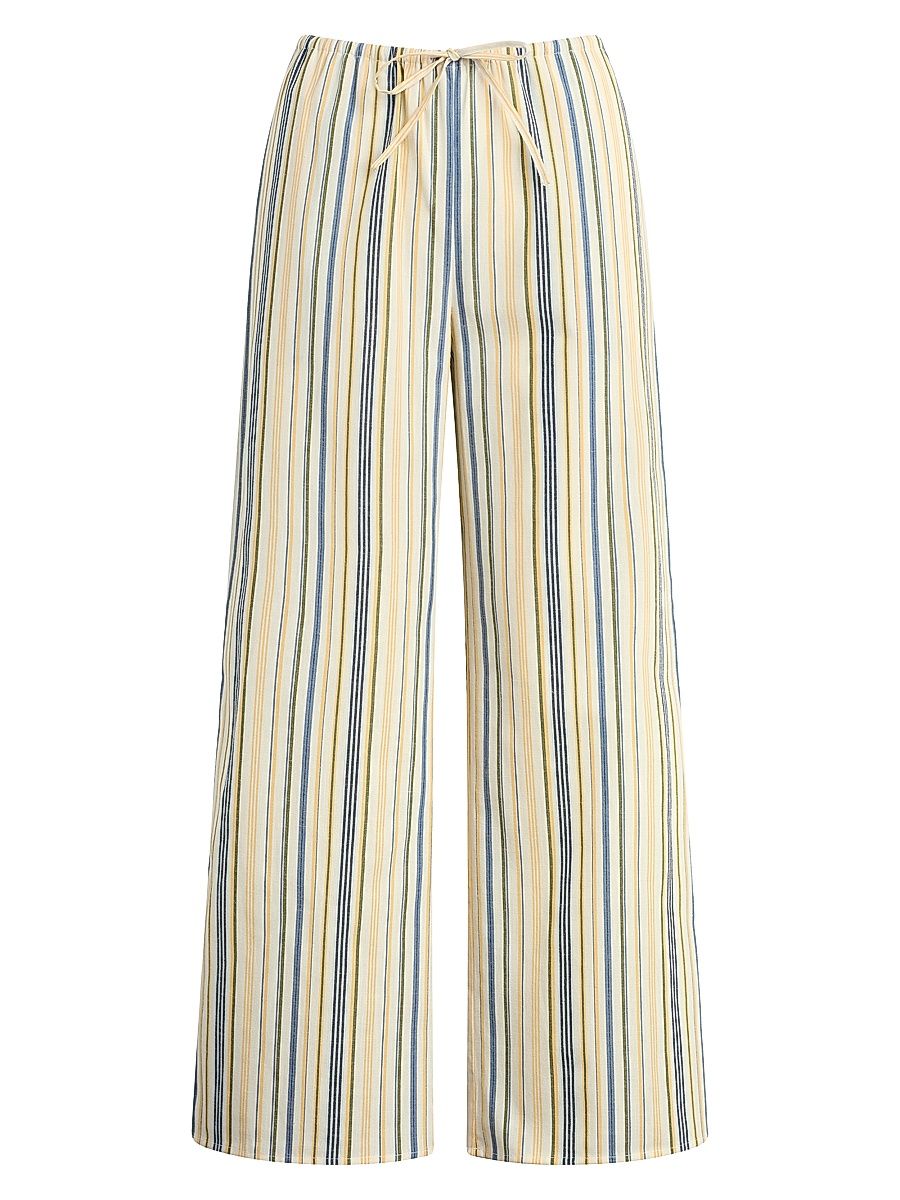 Women's The Brynn Striped Pants - Azure Multi Stripe - Size XS