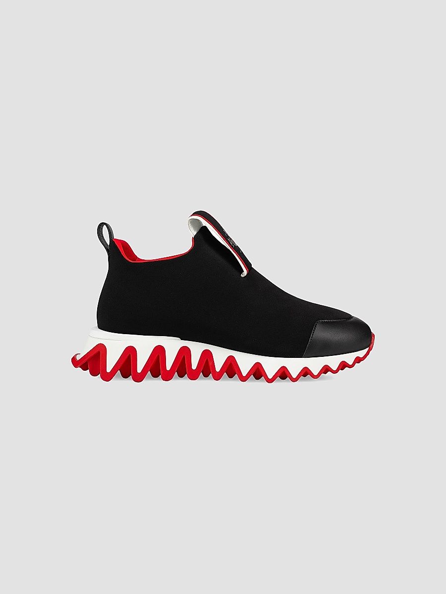 Christian Louboutin Women's Tiketa Run Sneakers - Black - Size 12
