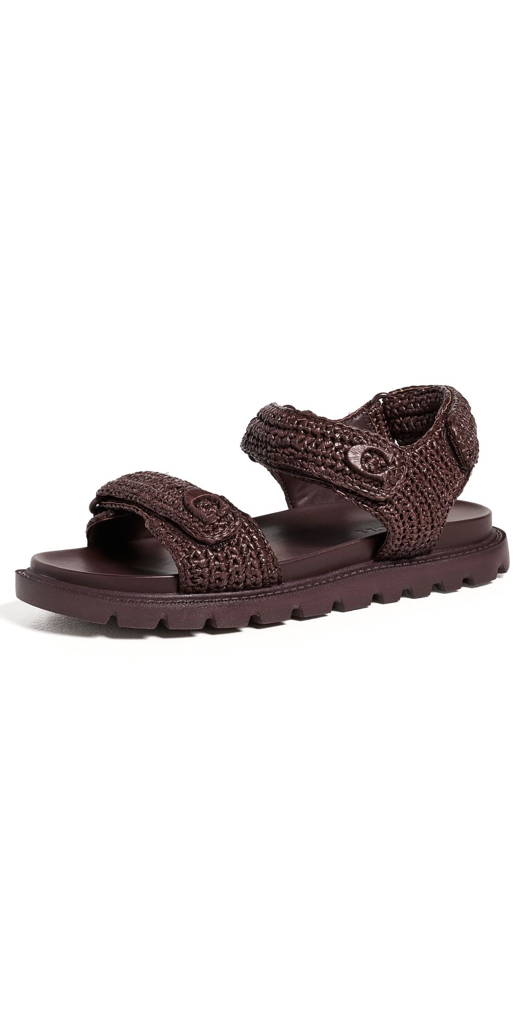 Coach Brynn Sandals Maple Raffia 10