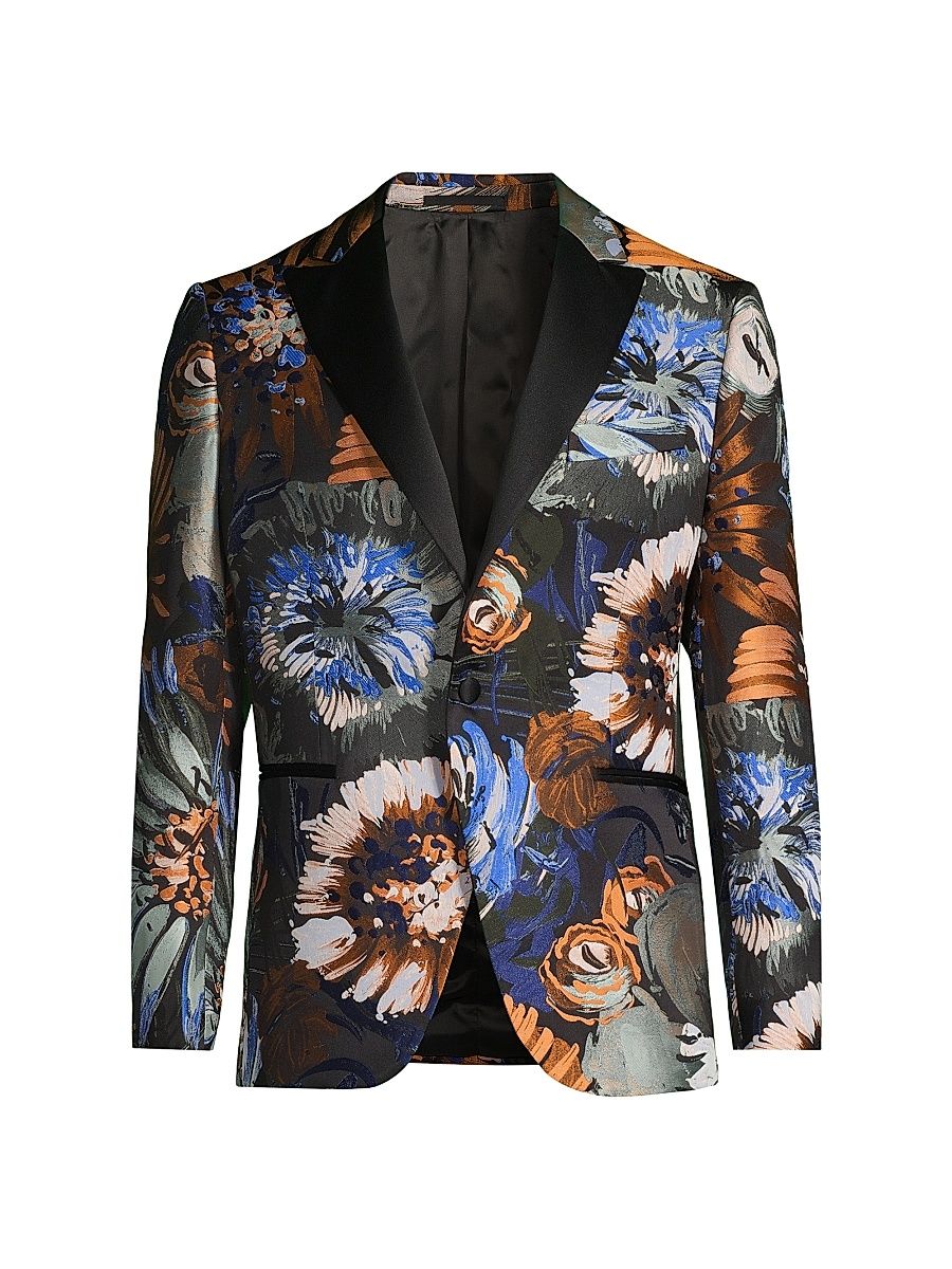 Men's Floral Dinner Jacket - Size 48