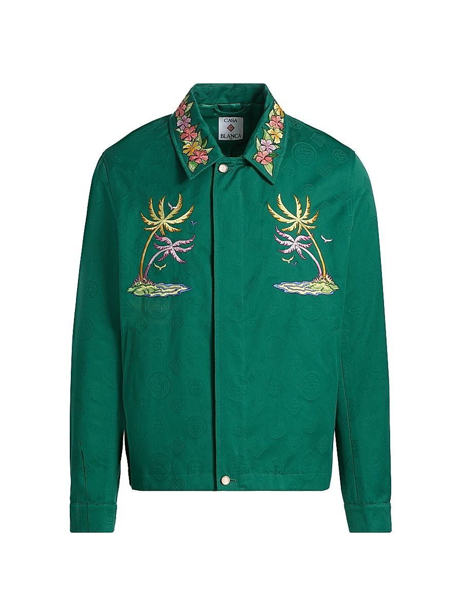 Men's Diamond Monogram Jacquard Jacket - Cotton - Size XXXL