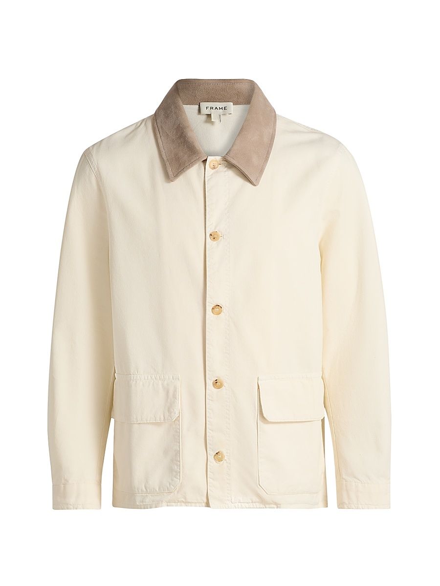 Men's Canvas Barn Jacket - Off White - Size XL