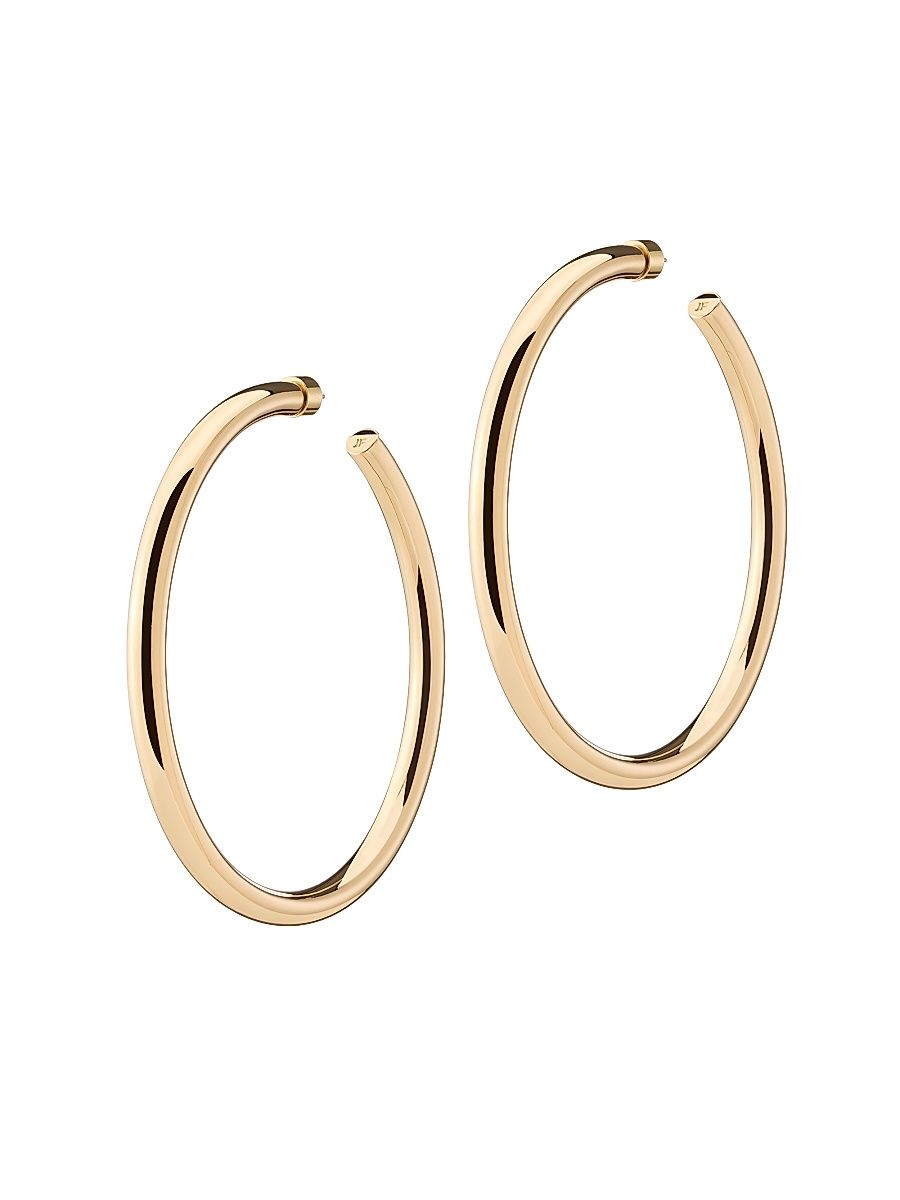 Women's Samira 10K-Gold-Plated Hoop Earrings - Yellow Gold