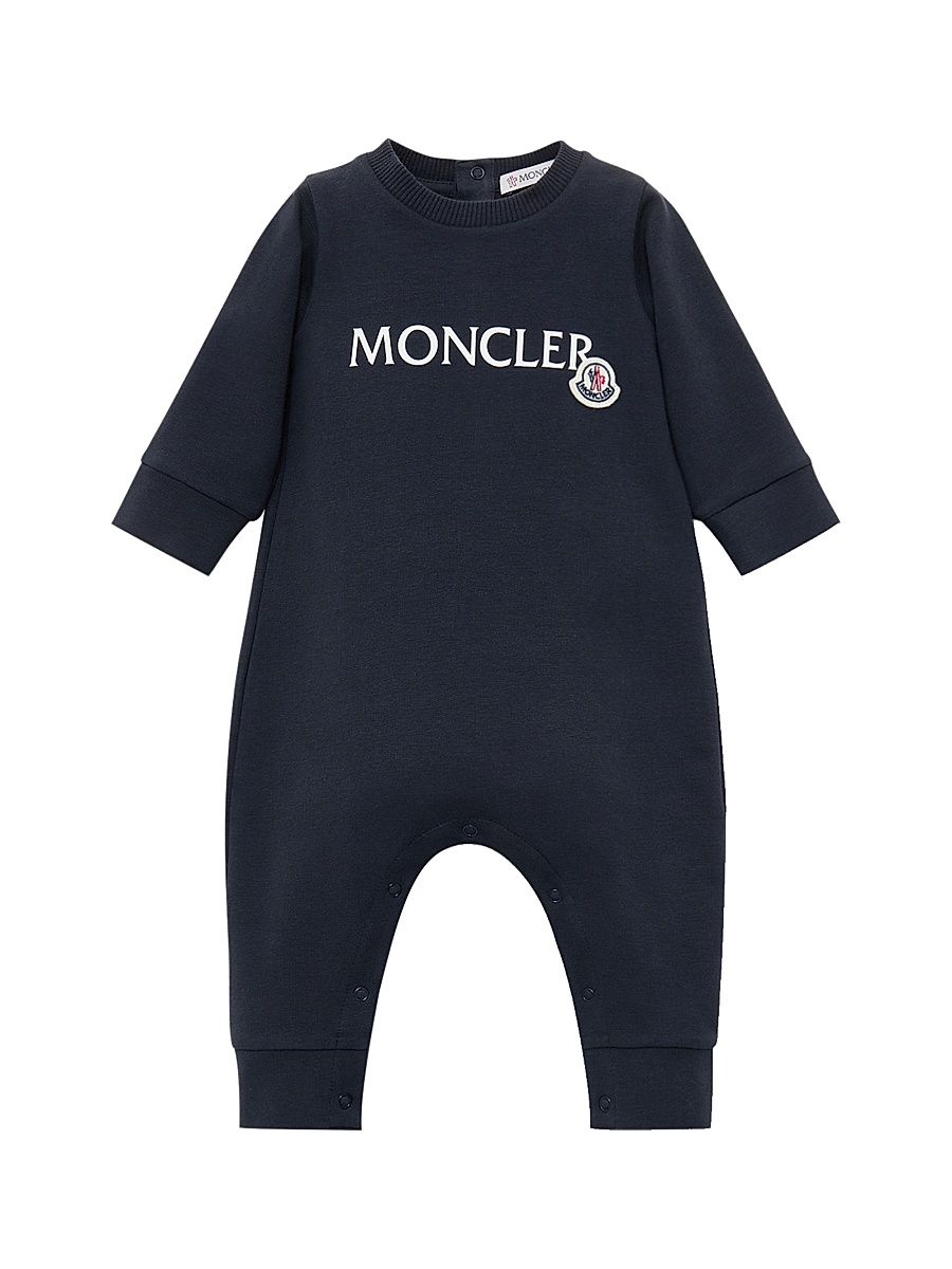 Newborn's Baby One Piece Grow in Stretch Cotton - Navy Blue - Size 12 Months