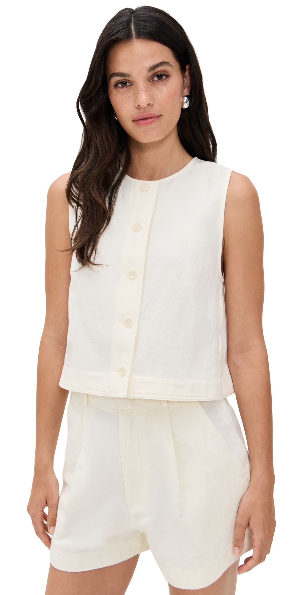 Apiece Apart Godet Tank Cream 2