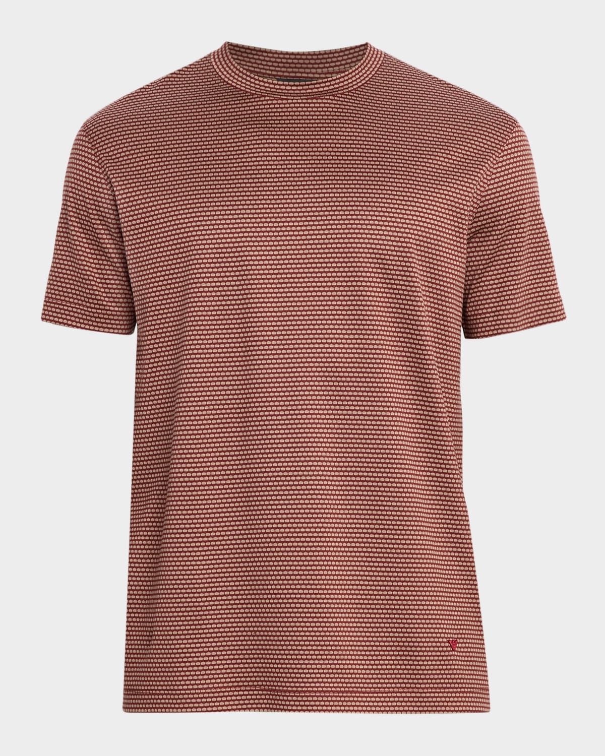 Men & apos;s Jersey Jacquard Crewneck T-Shirt
