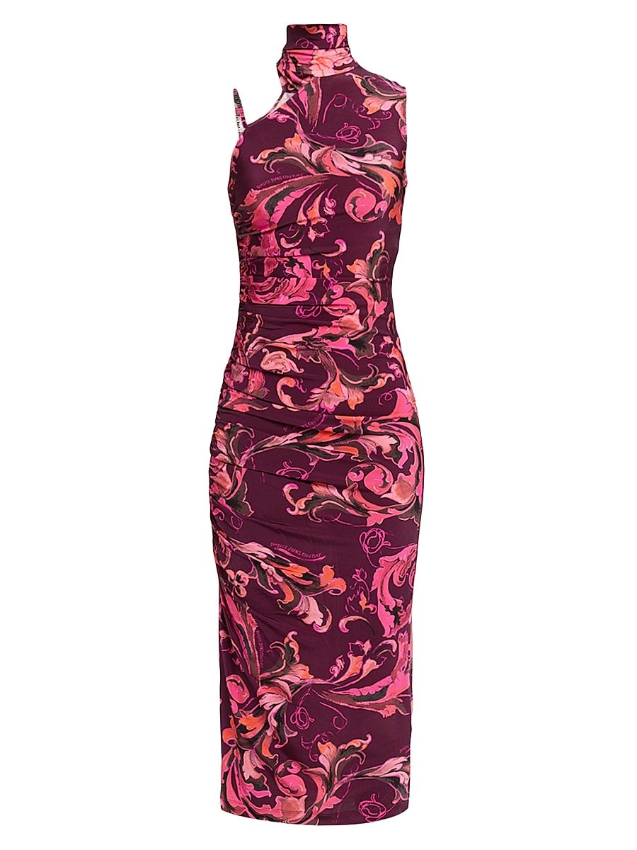 Women's Porcelain Barocco Jersey Dress - Size 10