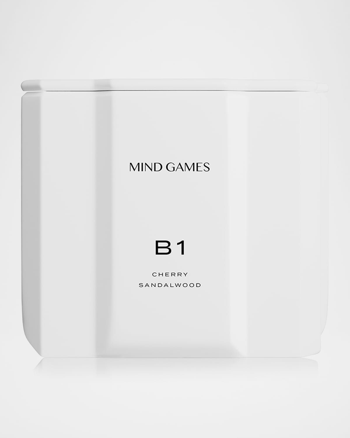 B1 White King Cherry Sandalwood Luxury Candle, 10 oz.