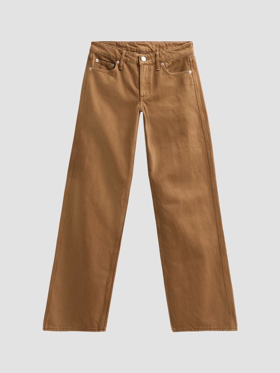 rag & bone Women's Cam Wide-Leg Jeans - Tobacco Stone - Size 32