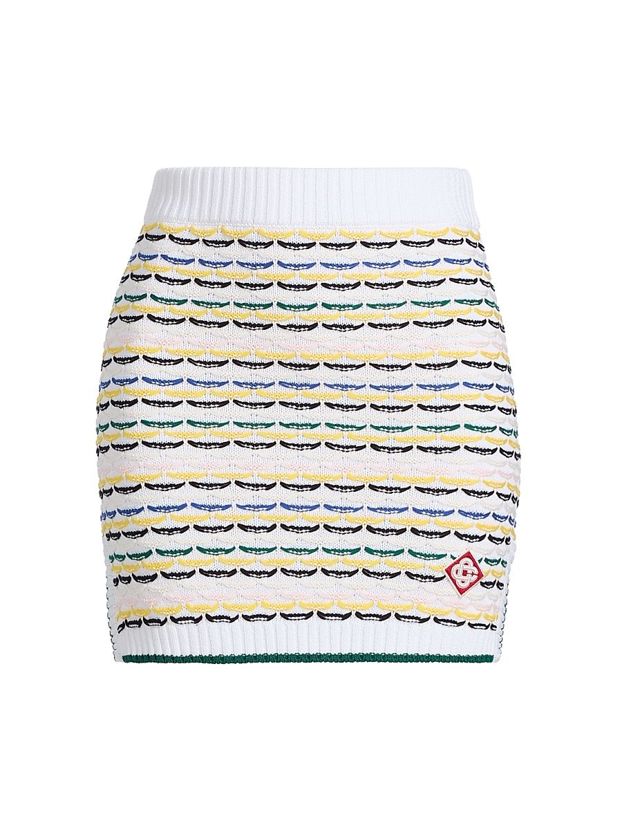 Women's Tuck Stitch Miniskirt - Size Large