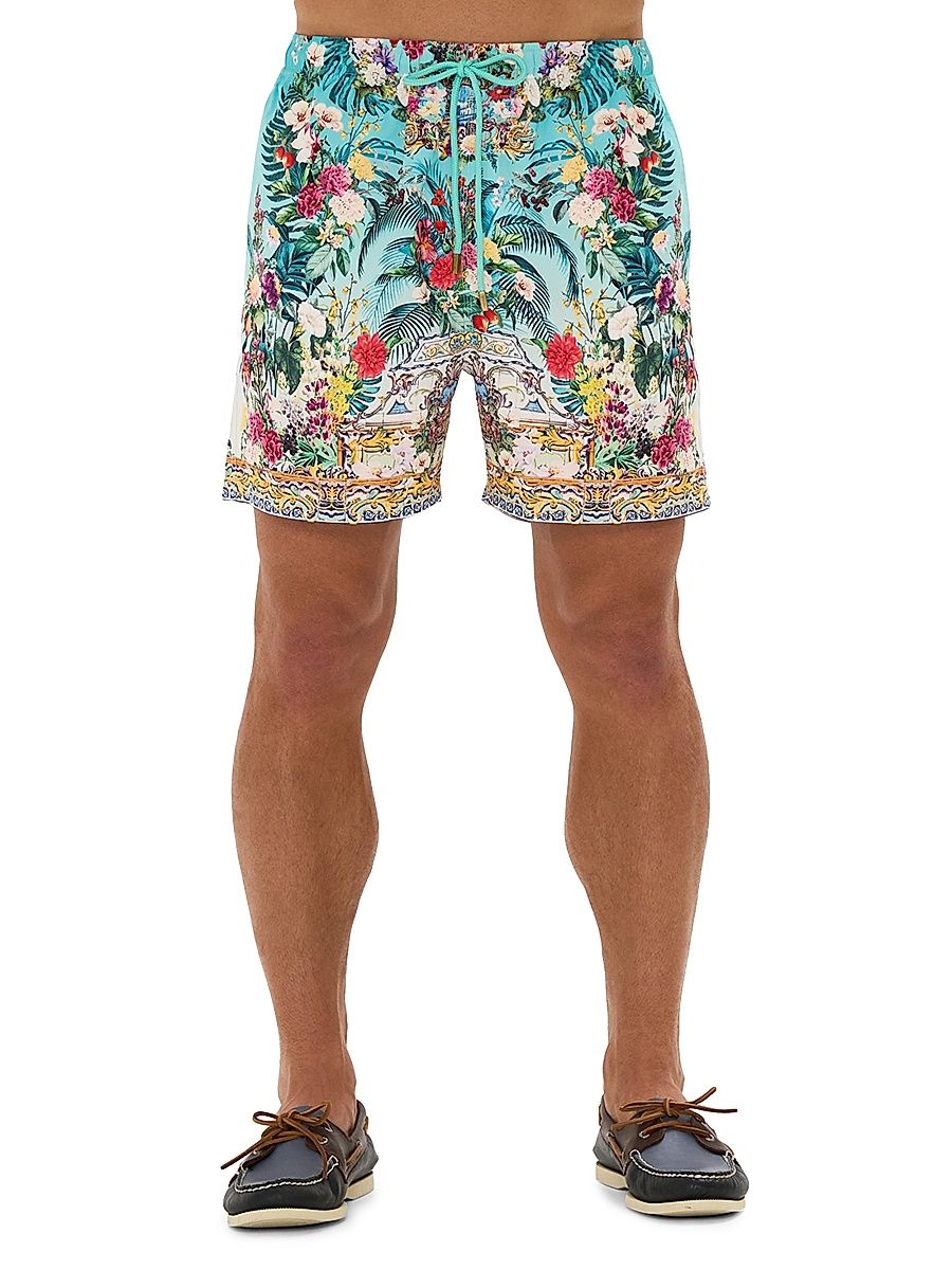 Men's Gardens Of Queluz Gardquel Board Shorts - Gardens Of Queluz Gardquel - Size Large