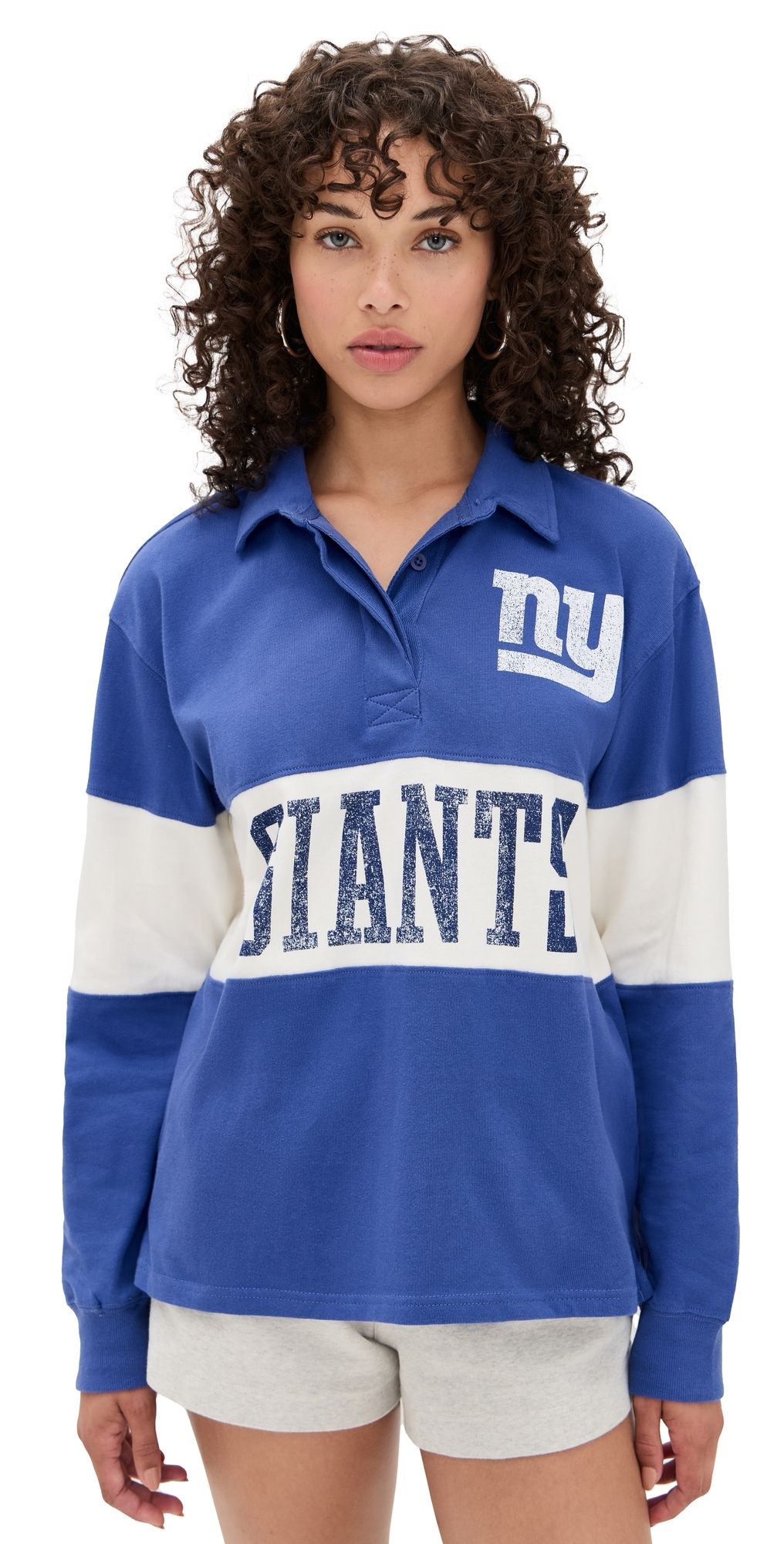 Junk Food Giants Rugby Sweatshirt Liberty/White S