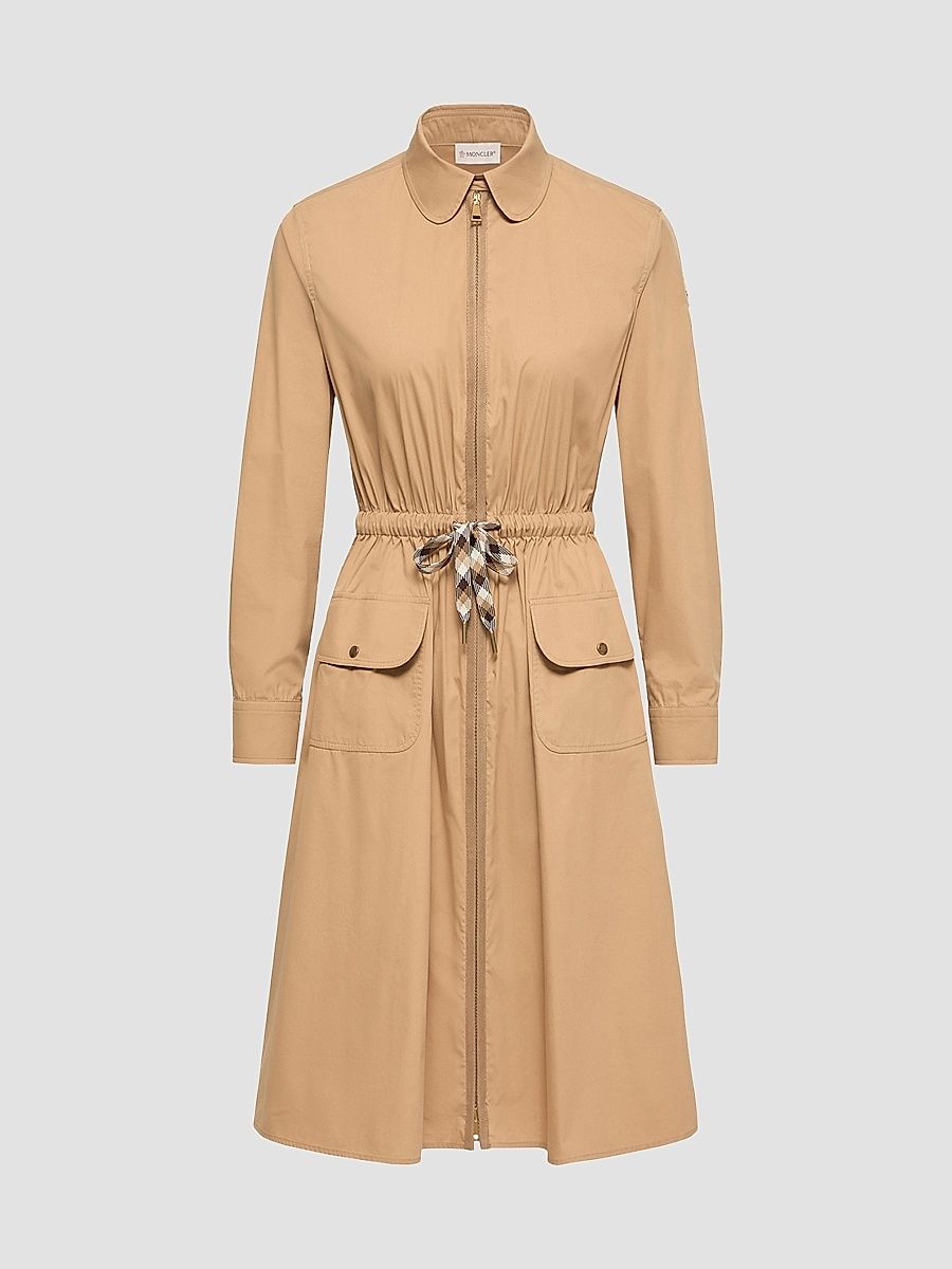 Women's Dress in Cotton Blend - Beige - Size XL