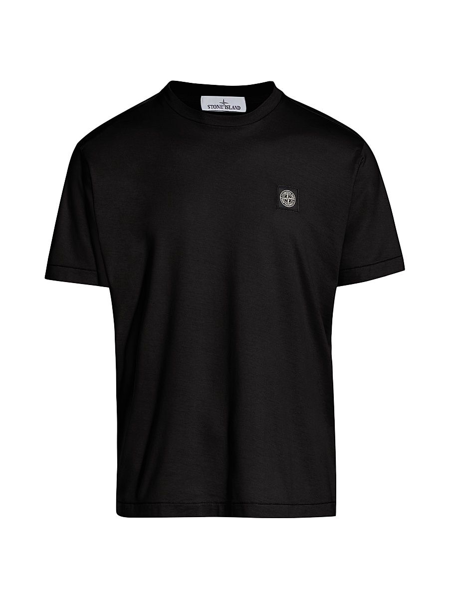 Men's Cotton Crewneck T-Shirt - Black - Size Medium