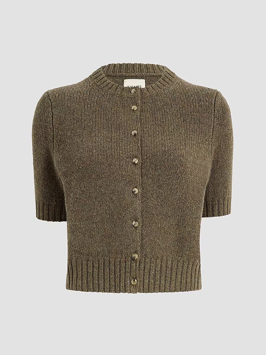 Women's Nora Short-Sleeve Cardigan - Artichoke - Size XL