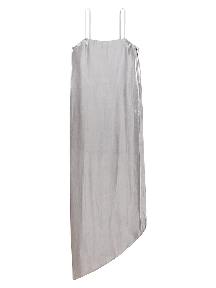 Women's Fluid Asymmetric Maxi Slipdress - Cloud - Size 12